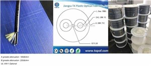 Hybrid fiberoptisk kabel